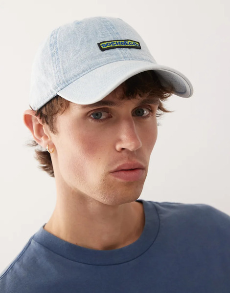  Dc Shoes Patch It Strapback Cap In Blue Fog 