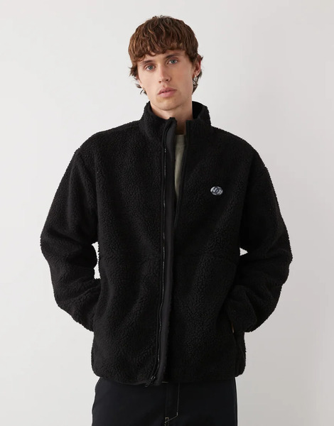  Dc Shoes Vault Zip Polar Fleece In Black 