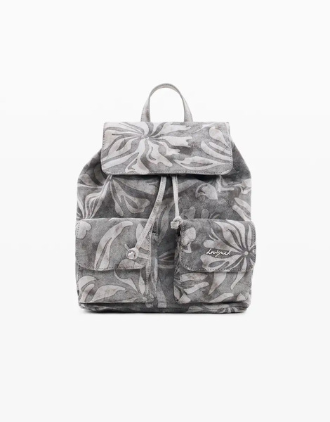  Desigual Small Backpack Obsidian In Black 