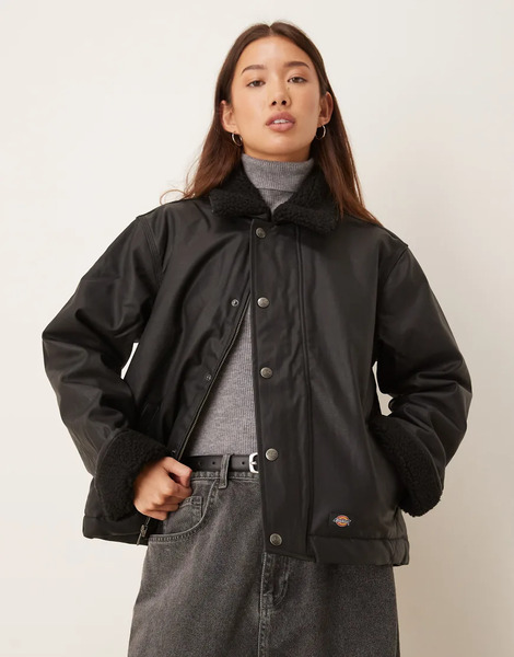  Dickies Decherd Barn Jacket In Black 