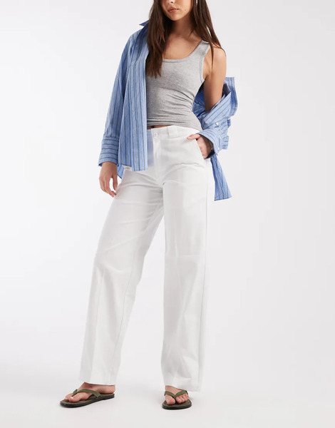  Dickies 247 Loose Work Trousers In White 