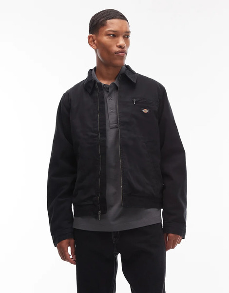  Dickies Painter Canvas Jacket In Black 