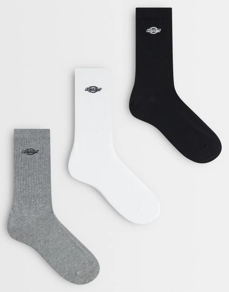  Dickies Summerdale 3 Pack Socks In Multi White 