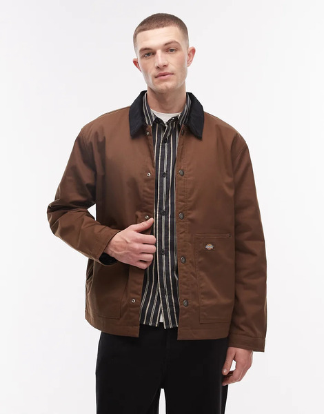  Dickies Union Barn Jacket In Light Brown 