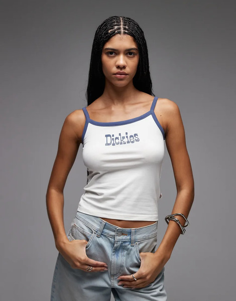  Dickies Vernal Logo Vest In White 