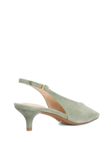  Dune London Crediblity Slingbacks In Green 