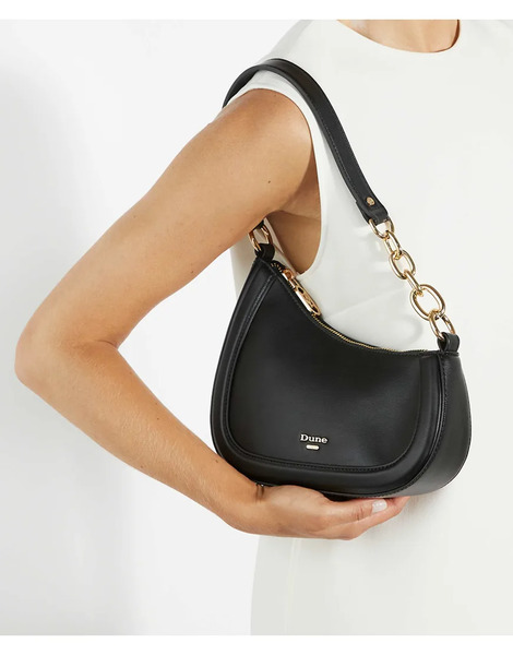  Dune London Direction Shoulder Bag In Black 