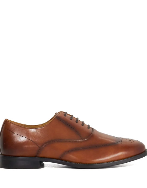  Dune London Shaay Brogues In Tan Brown 