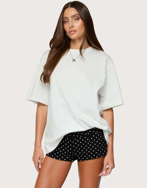  Edikted Devan Oversized T Shirt In White 