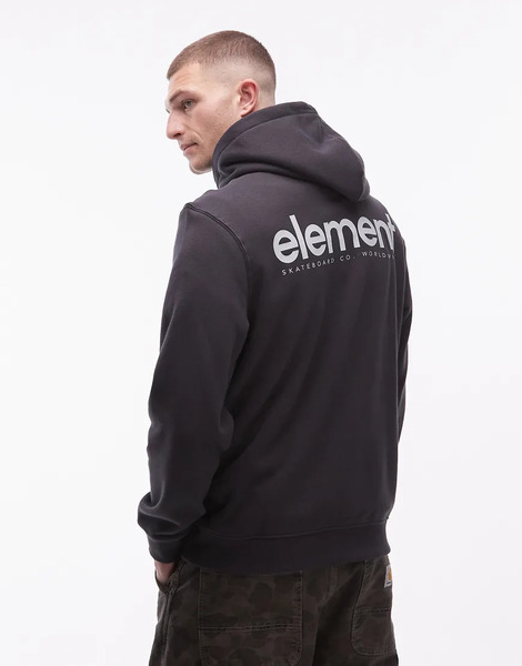  Element Back Print Hoodie Black 