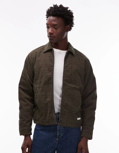  Element Corduroy Garage Jacket In Dark Brown 