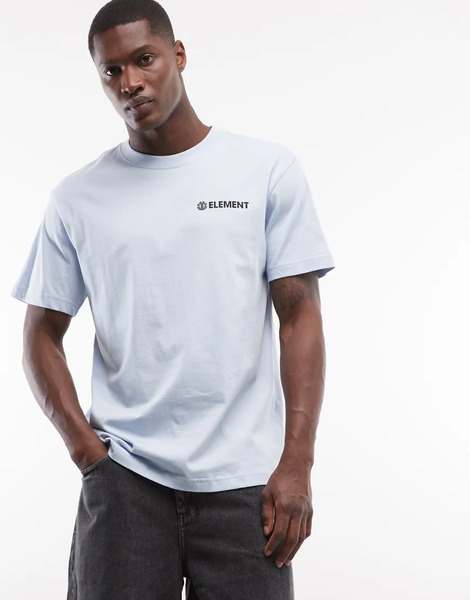  Element Small Graphic T Shirt In Sky Blue 