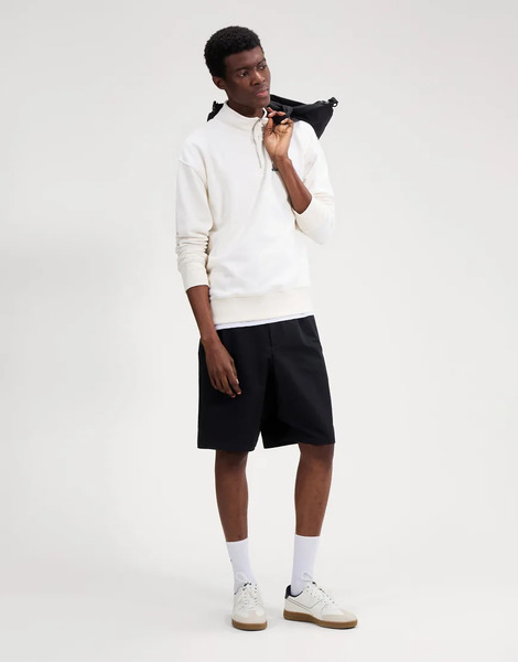  Ellesse Arivalo 1/4 Zip Top In Off White 