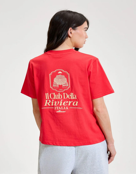  Ellesse Citronello Tee In Red/peach 
