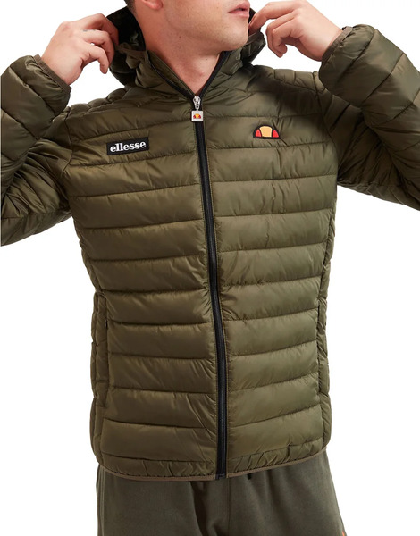  Ellesse Lombardy Padded Jacket In Khaki Green 