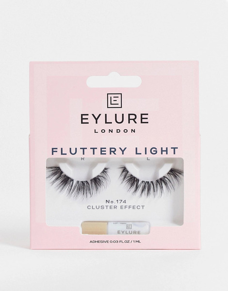  Eylure Fluttery Light Cluster Effect Lashes   No. 174 Black 