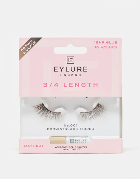  Eylure 3/4 Length No.001   Brown/black 