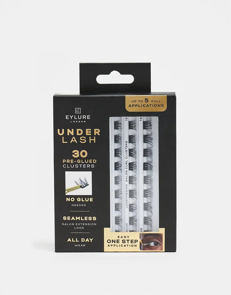  Eylure Underlash Pre Glued Clusters  Lengthening Black 