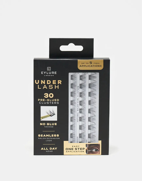  Eylure Underlash Pre Glued Natural Clusters Black 