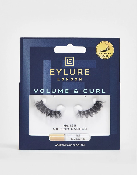  Eylure Volume & Curl 3/4 Length False Lashes   No.125 Black 