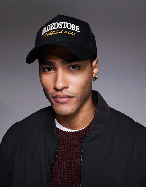 Faded Store Established 5 Panel Cap In Black 