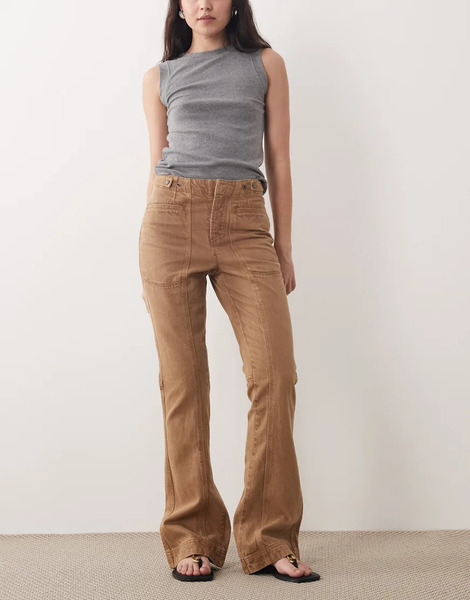  Free People Bootcut Jeans In Brown 