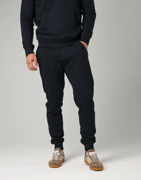  French Connection Cotton Blend Joggers In Navy 