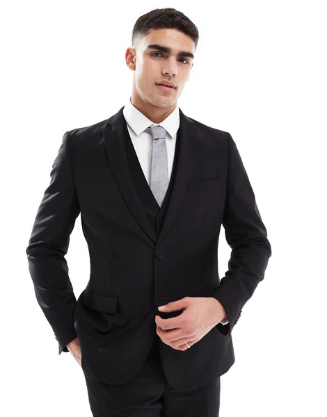  French Connection Formal Suit Jacket Co Ord In Black 