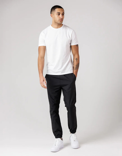  French Connection Nylon Tech Cuffed Trousers In Black 