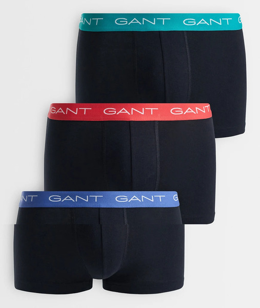  Gant 3 Pack Trunks In Black 