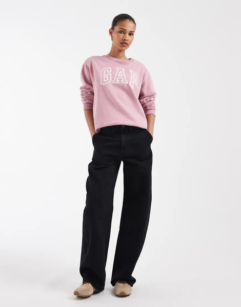 Gap Baggy Barrel Jeans In Washed Black Navy 
