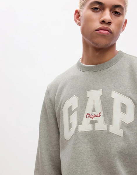  Gap Original Crew Neck Sweatshirt In Grey 