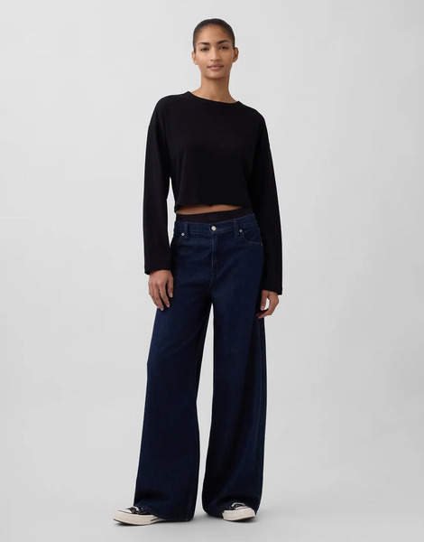  Gap Wide Leg Jeans In Indigo Blue 