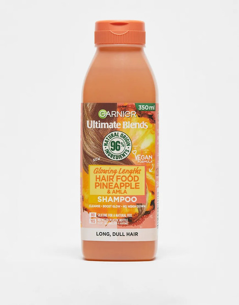  Garnier Ultimate Blends Glowing Lengths Hair Food Pineapple & Amla Shampoo For Dull Hair 350ml No Colour 