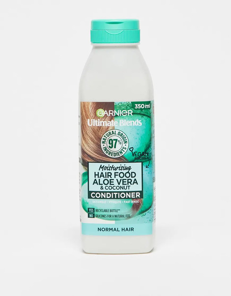  Garnier Ultimate Blends Moisturising Hair Food Aloe Vera Conditioner For Normal Hair 350ml No Colour 