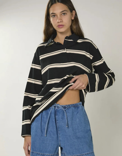  Glamorous Drawstring Waist Shorts In Washed Blue 