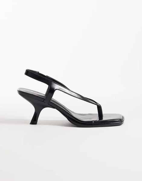  Glamorous Heeled Sandals In Black 