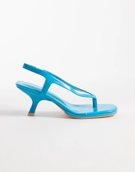  Glamorous Heeled Sandals In Blue 
