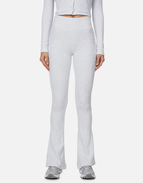  Good For Nothing Flared Ribbed Leggings In Brown 