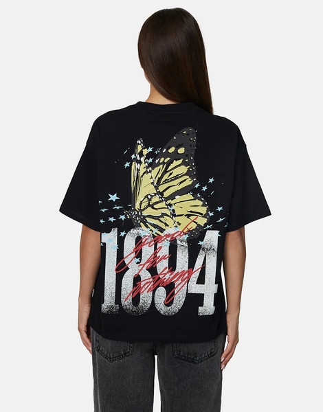 Good For Nothing Relaxed Fit Graphic Tee In Black 