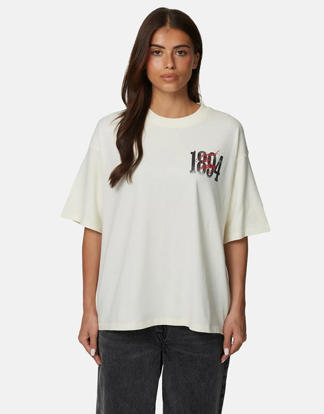  Good For Nothing Relaxed Fit Graphic Tee In White 