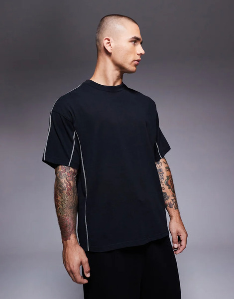  Good For Nothing Washed Oversized T Shirt In Black 