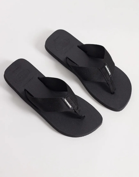  Havaianas Urban Basic Flip Flops In Black 