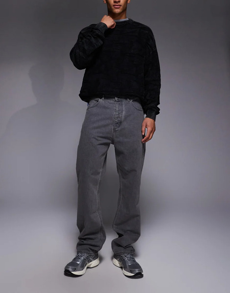  Hugo Blue Nate Regular Fit Denim Jeans In Grey 