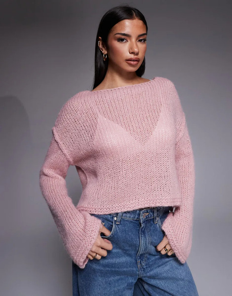  Hugo Blue Scarly Jumpers In Pink 