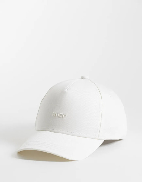  Hugo Red Cara Baseball Cap In White 
