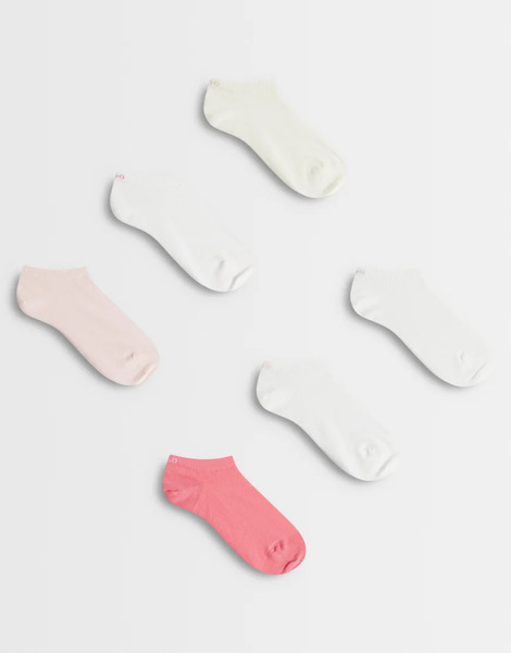  Hugo Red 6 Pack Crew Socks In Pink 