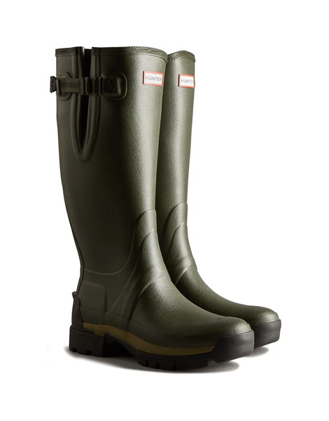  Hunter Balmoral Adjustable Wellington In Olive Green 