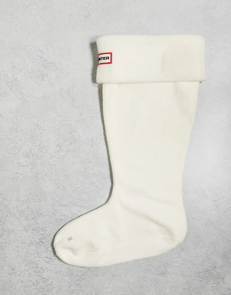  Hunter Downpour Wellington Boot Socks In Beige Neutral 
