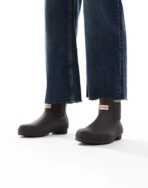  Hunter Original Chelsea Boot In Chocolate Brown 